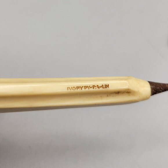 Antique Monogrammed Vanity Set Buffers File Button Hook Cuticle Pushers 6 Pc - Picture 5 of 10